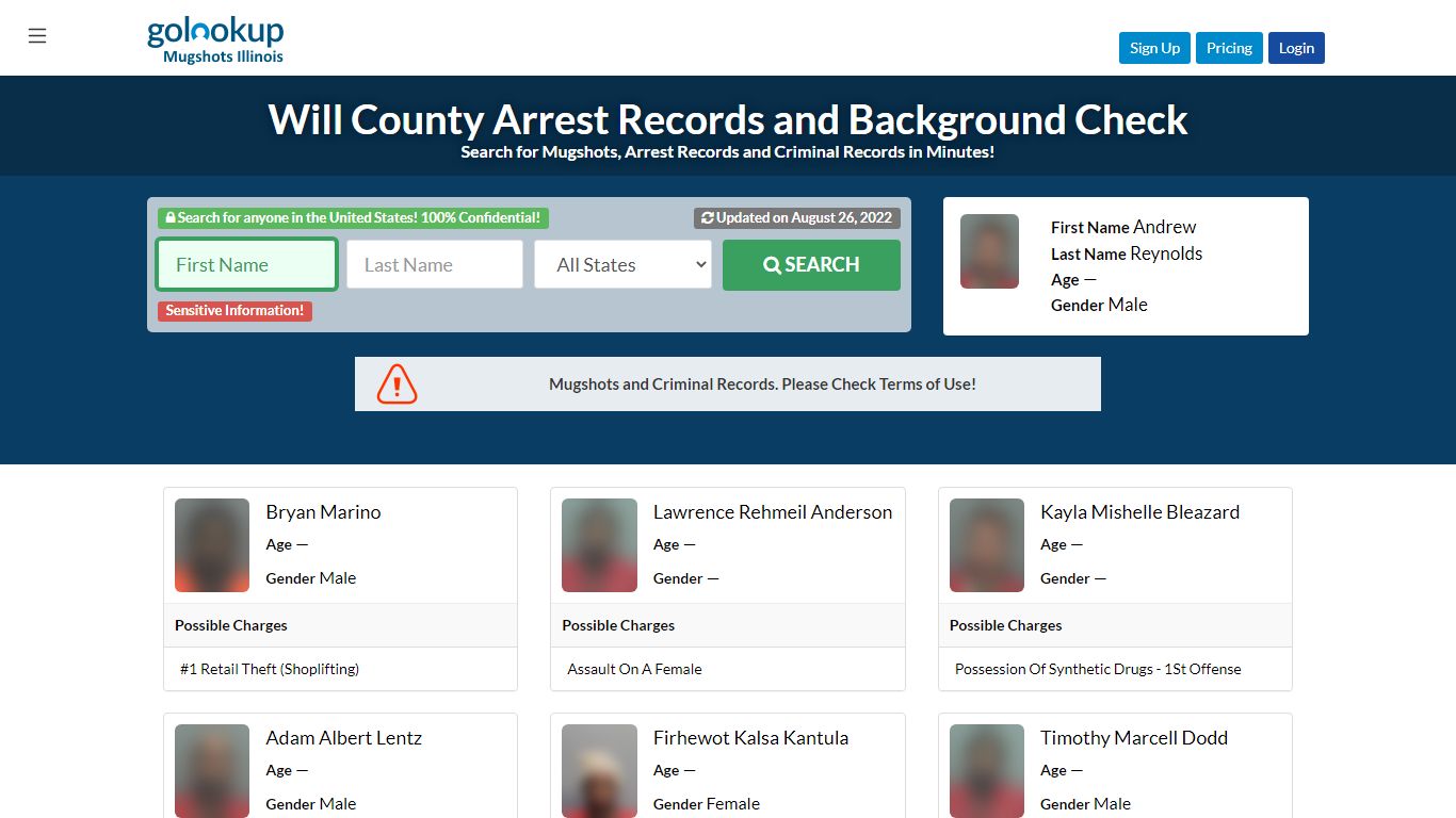 Will County Mugshots, Will County Arrest Records - GoLookUp